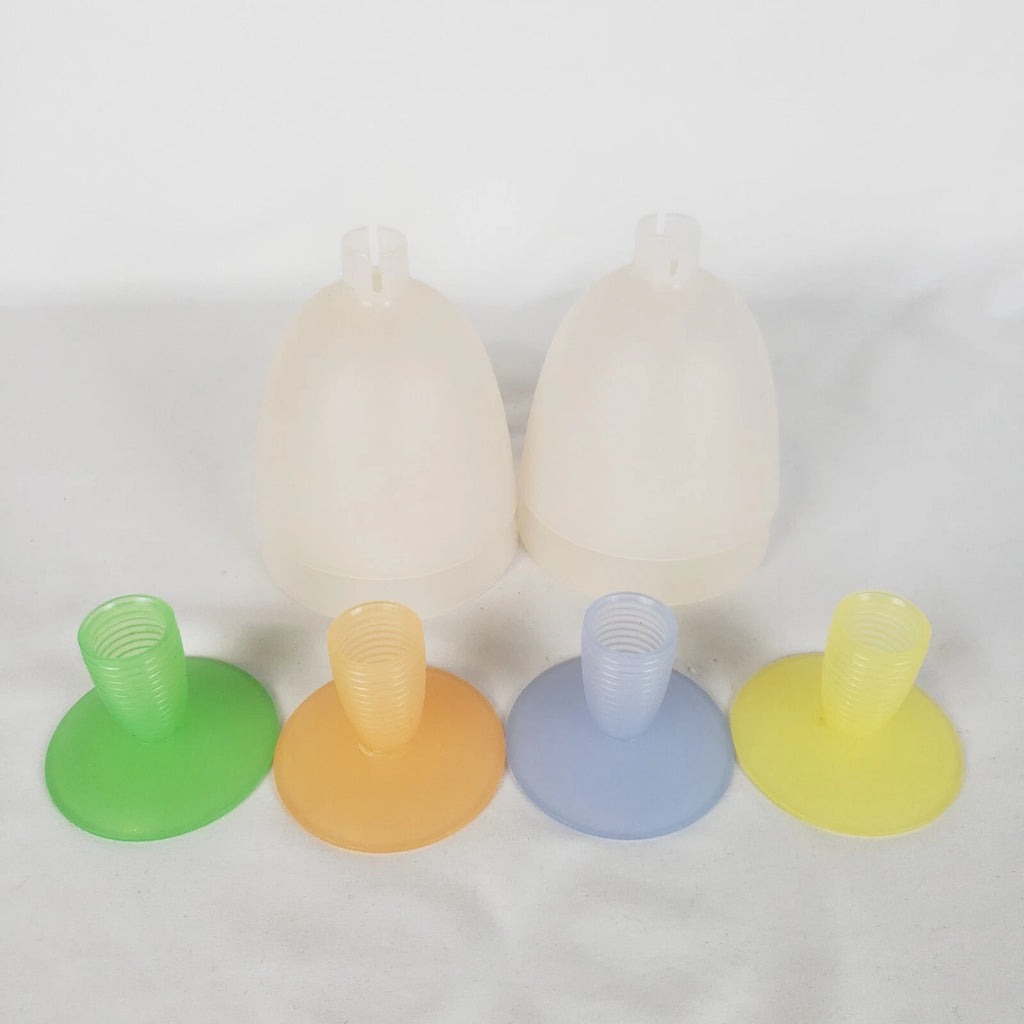 Tupperware 4 Pastel Impressions Large Wine Glasses Dessert Cups 4094B-6 Vintage | eBay