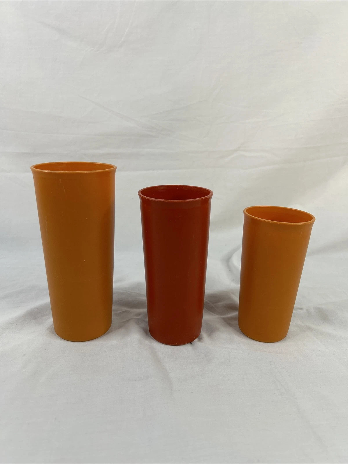 Set of 3 Tupperware Nesting Tumblers Cups 107-37/115-6 / 116-34 Mixed Orange | eBay