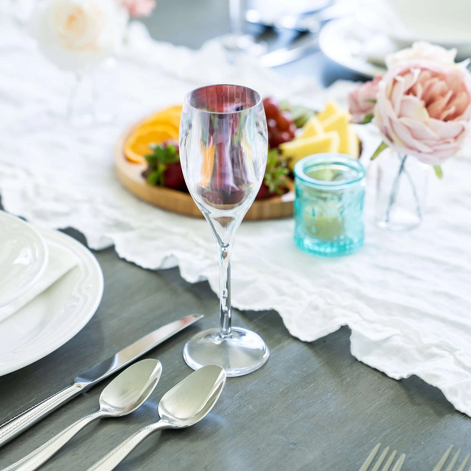 KLOVEO Clear Plastic Champagne Flutes, 5 oz - Set of 6, Reusable, Made in Italy | eBay