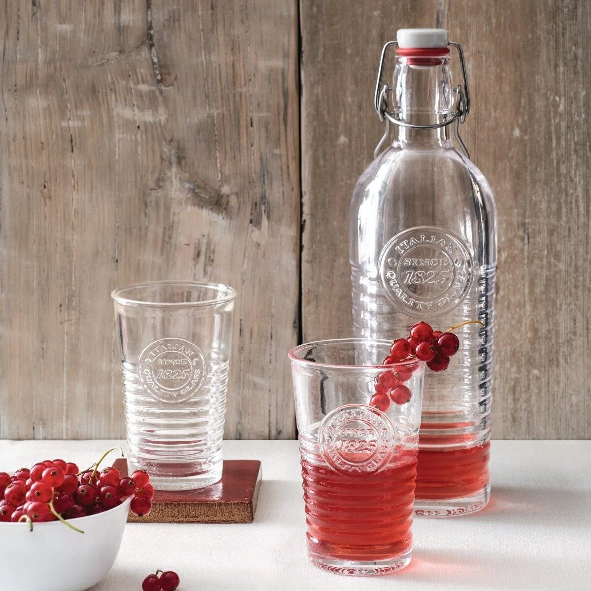 Officina1825 Clear Water Glasses Set of 6 11oz Durable Drinkware | eBay