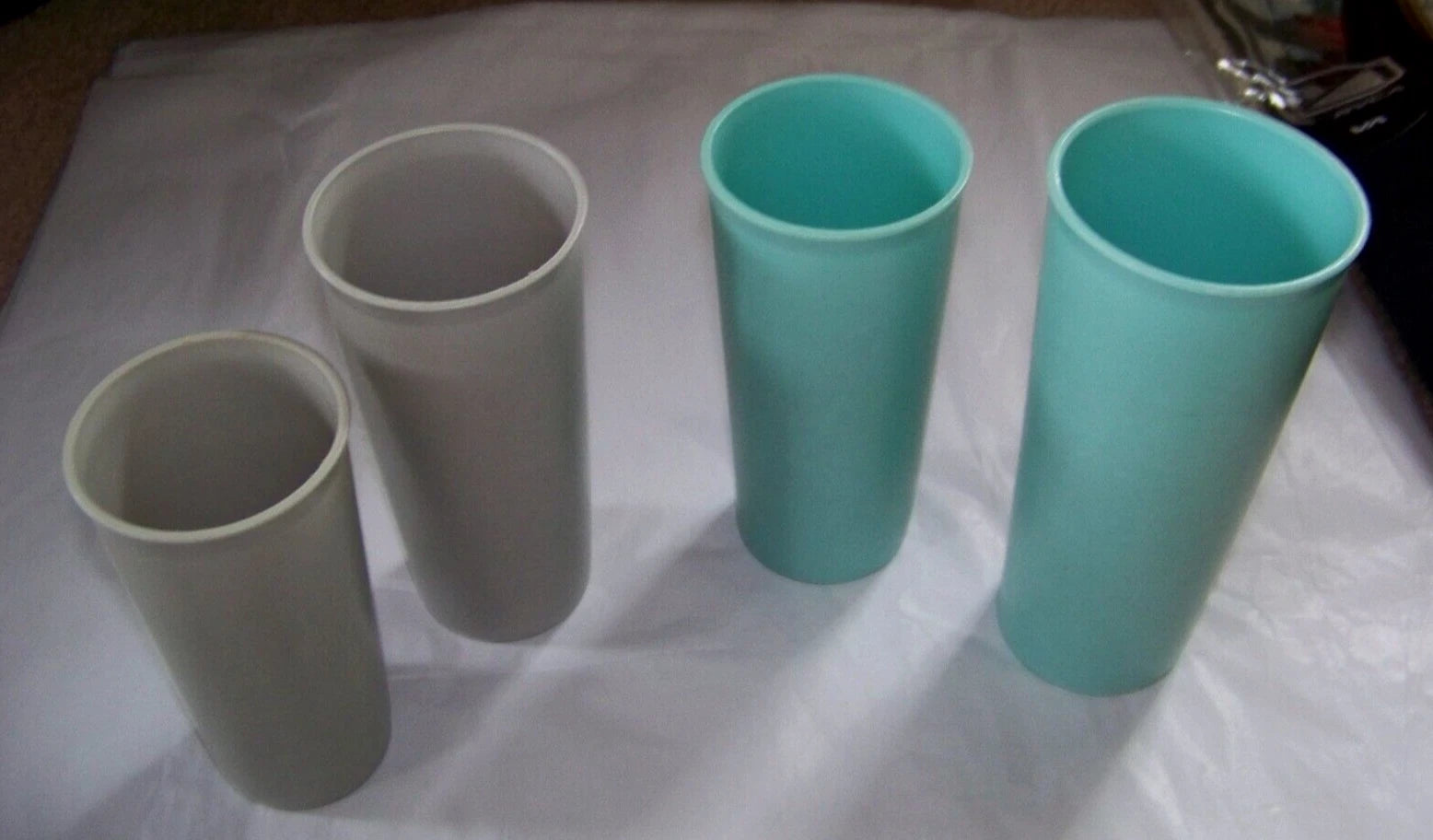 4 pcs. Vintage Tupperware #115 #107. Tumblers Cups Glasses 5-6.5" Tall | eBay