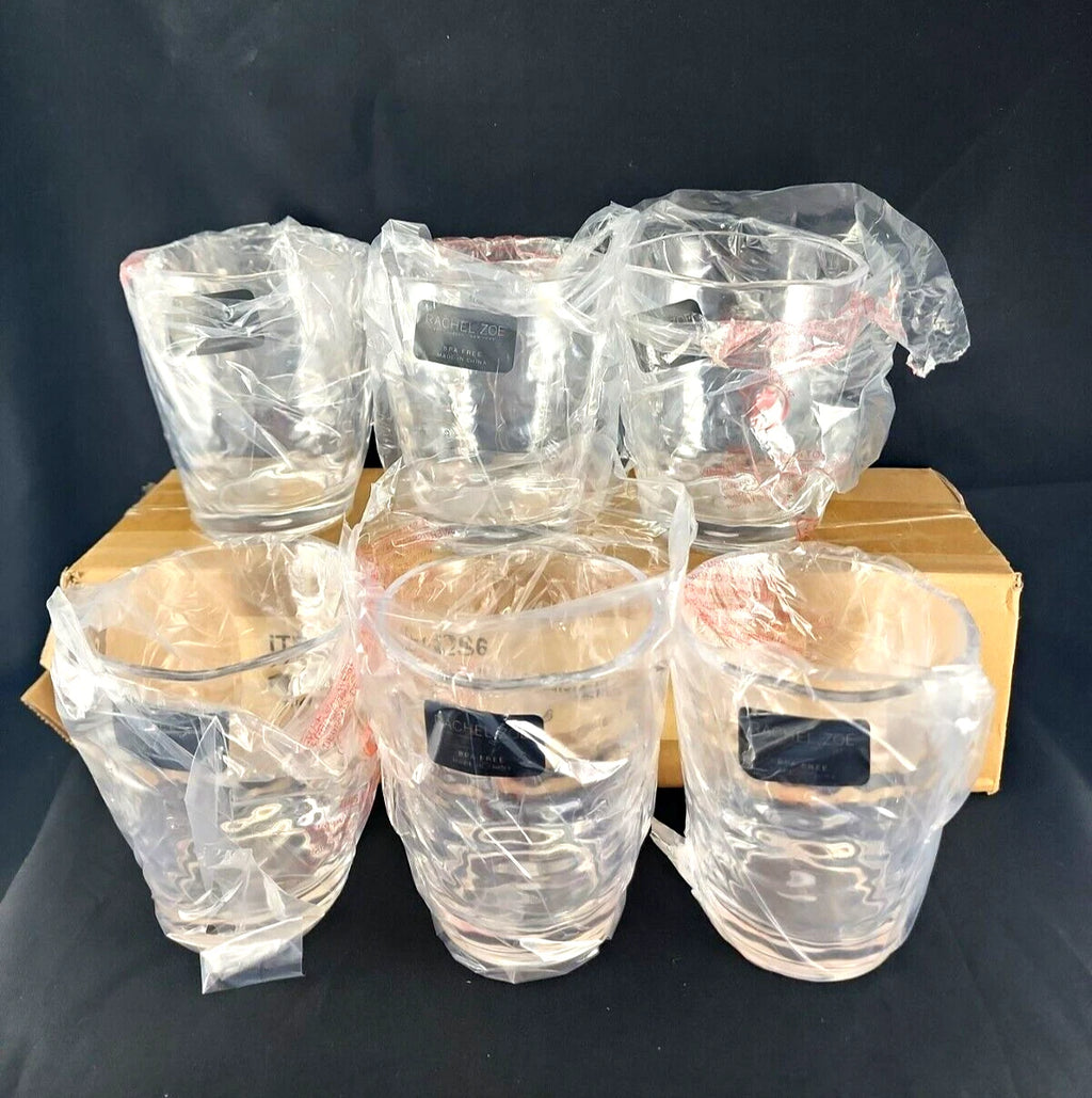 Rachel Zoe BPA Free Clear Acrylic Crystal Tumblers Set Of 6 | eBay