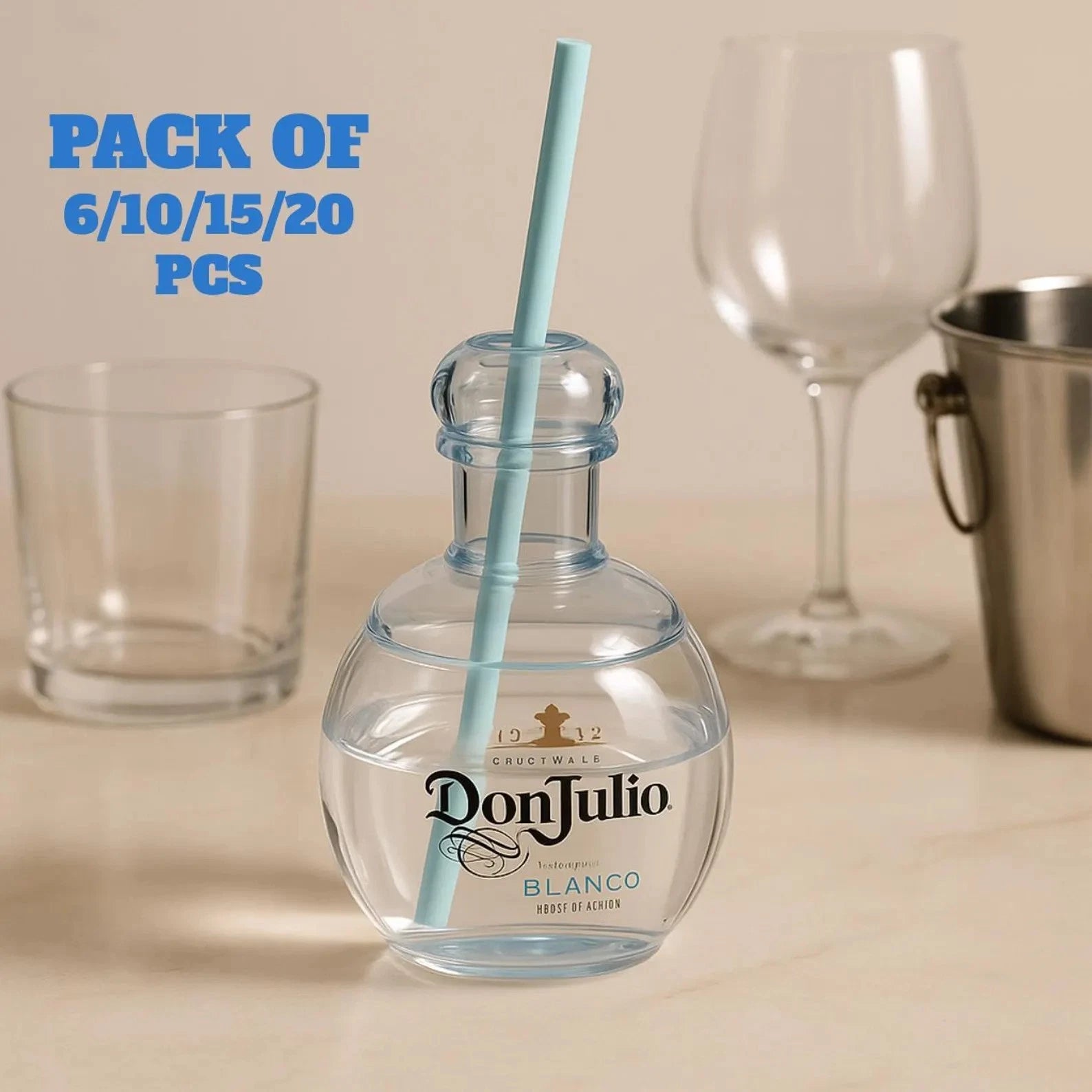 Don Julio Style Plastic Tequila Bottles – Mini Drink Containers | eBay