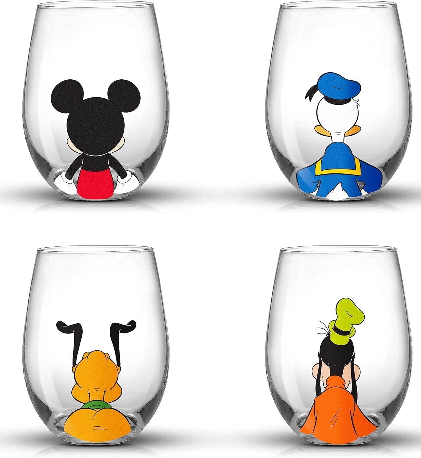 Spirits Stemless Wine Glasses for Red or White Wine (Set of 4)-15-Ounces | eBay