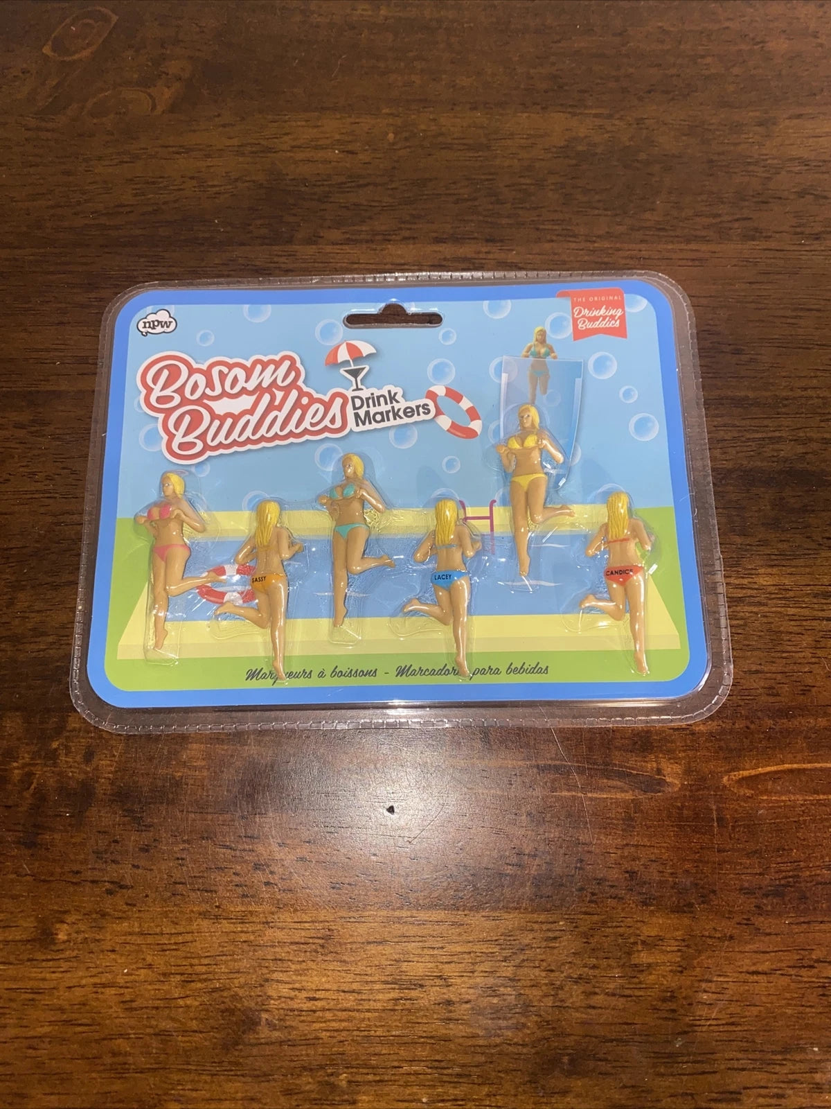 NPW Drinking Bosom Buddies Cocktail Wine Glass Markers, Set Of Six | eBay