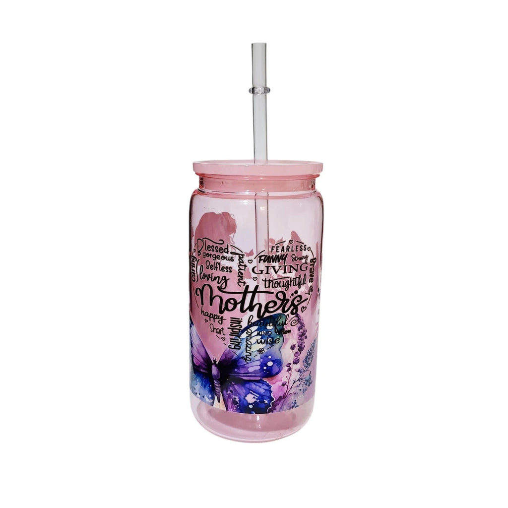 Butterflies Mother Inspiring Words Acrylic Plastic Tumbler Cup 16oz Pink | eBay