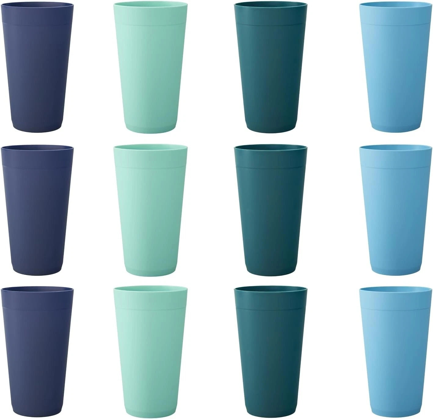 Reusable 20oz Coastal Tumblers - Perfect for Home Entertaining - Pack of 12 | eBay