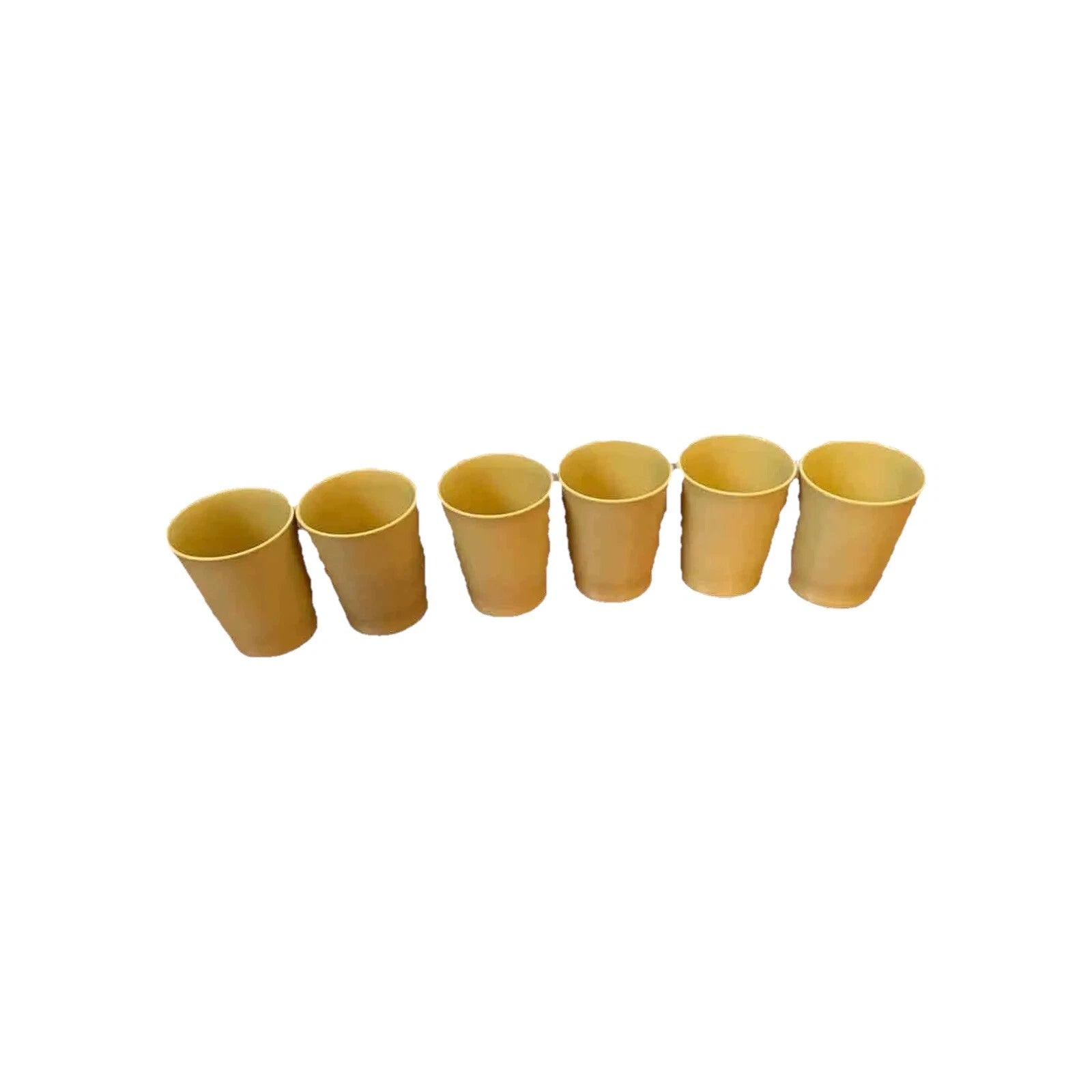 Vintage Tupperware Tumbler Drinking Cups 1251 Harvest Gold 6 Ounce Set Of 6 | eBay