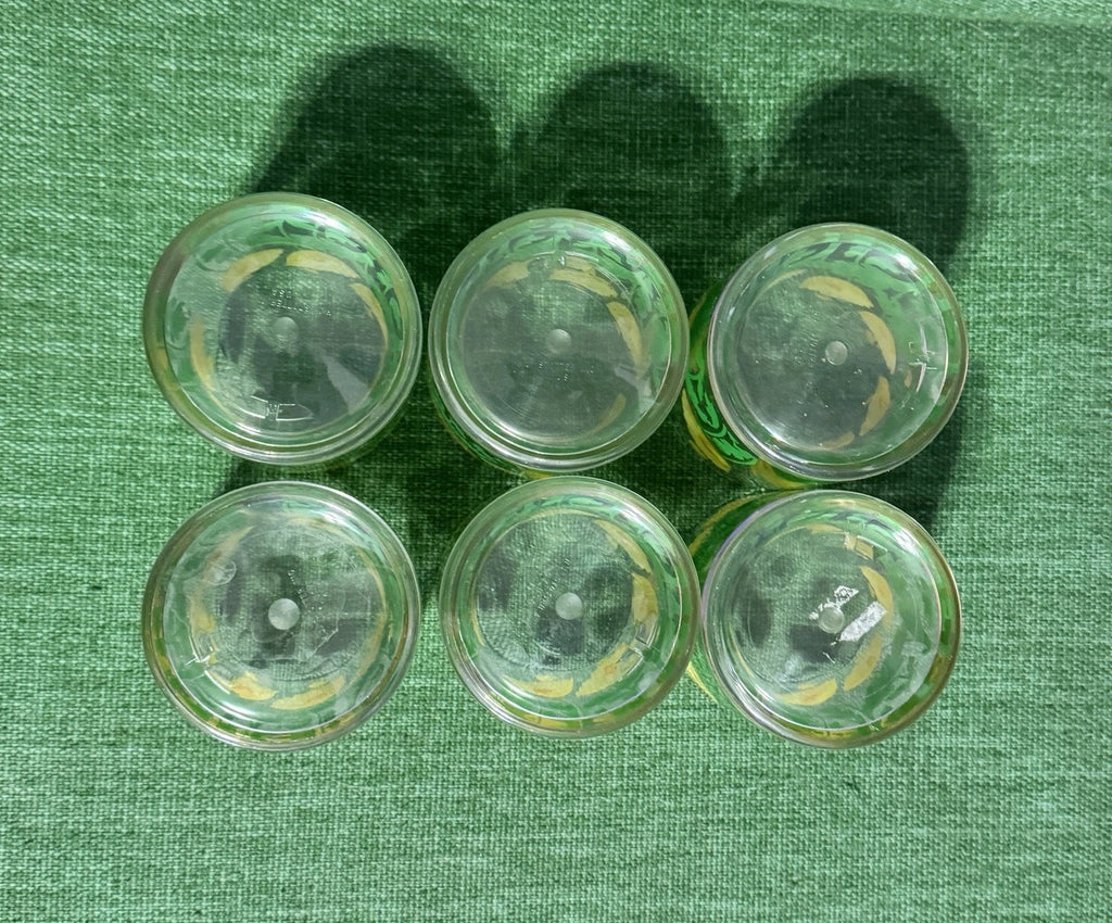 Vtg 1960s Yellow Poppy Tumblers H.J. Stotter USA NY Set 6 Acrylic 14oz Cups 4" | eBay