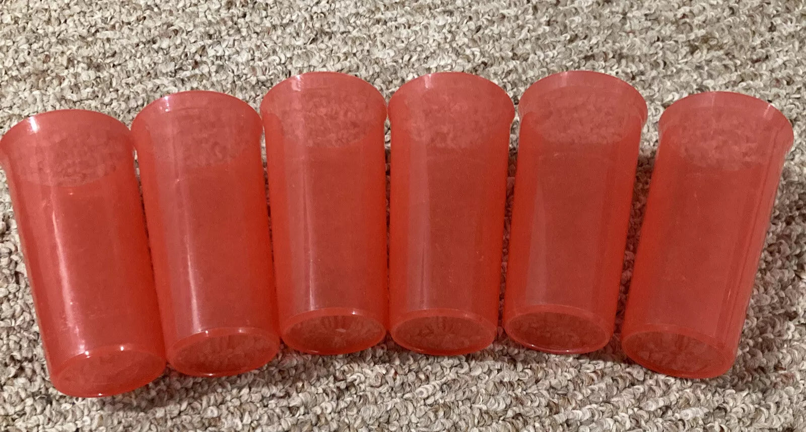 Tupperware Red Stacking Tumbler Cups 9 Oz #6377A-2 Set of 6 | eBay