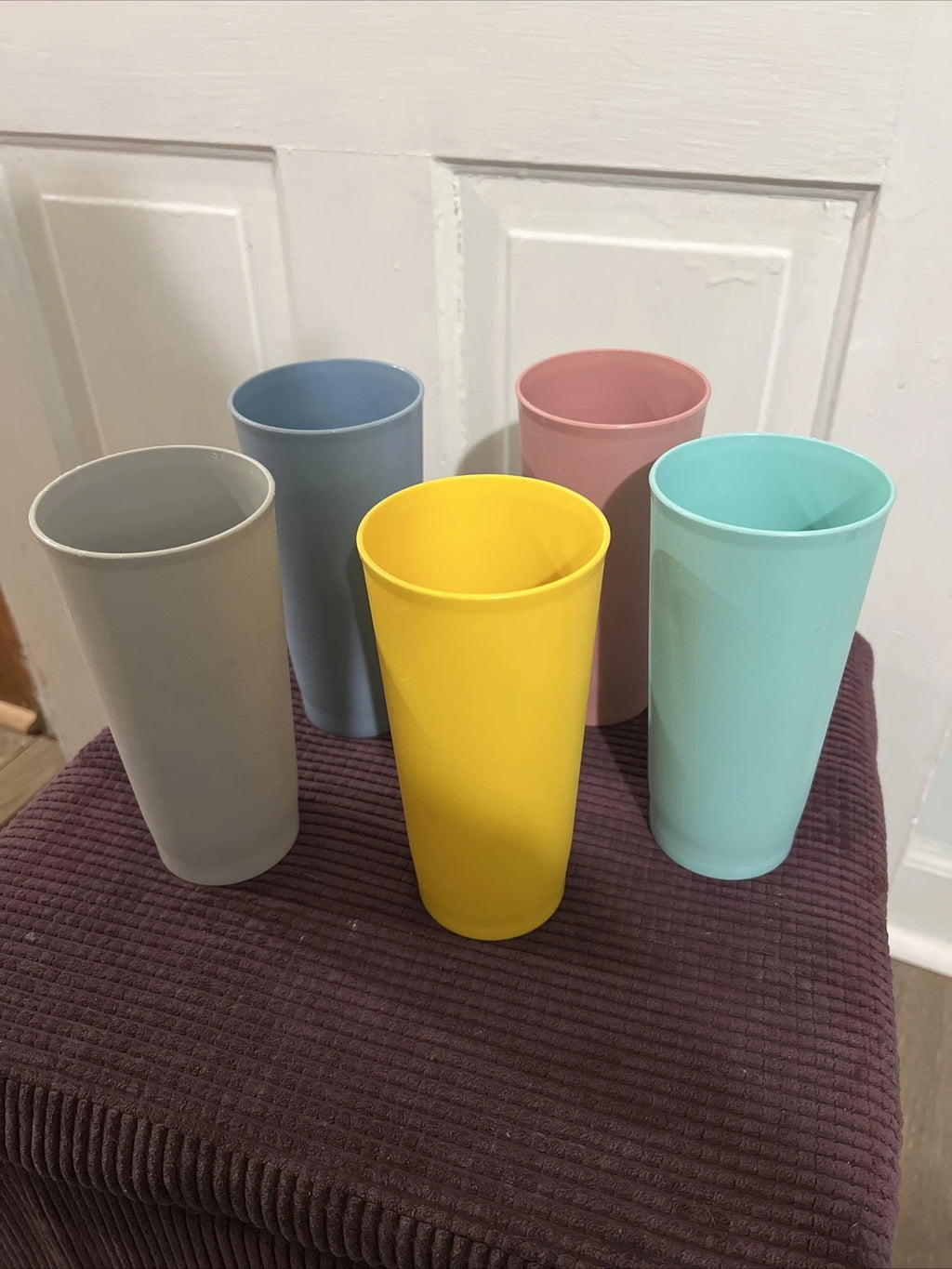 Vintage Tupperware Tumblers 12oz 6 1/2 Tall Cups Set Of 5 | eBay