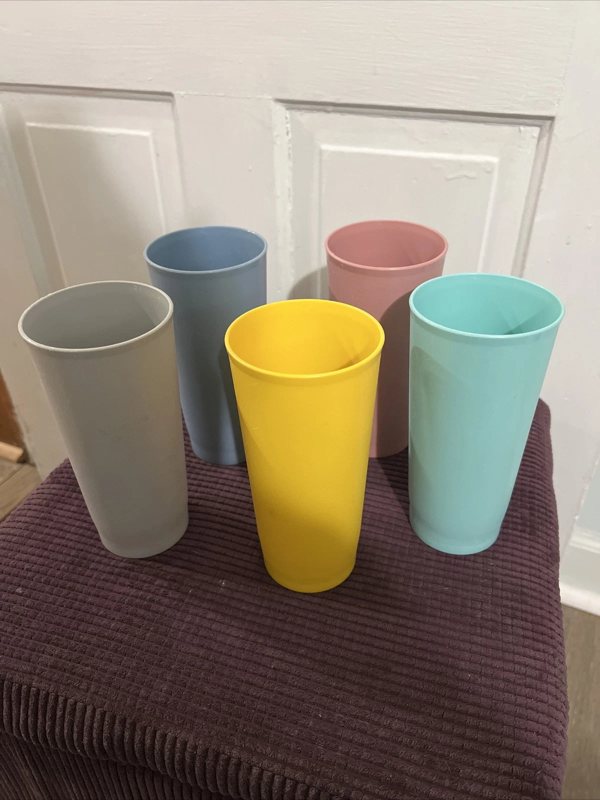 Vintage Tupperware Tumblers 12oz 6 1/2 Tall Cups Set Of 5 | eBay