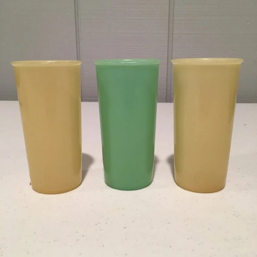 3 TUPPERWARE Tumblers Mini Pastels 6 Oz Juice Straight Side #117 - 4 1/4" Tall | eBay