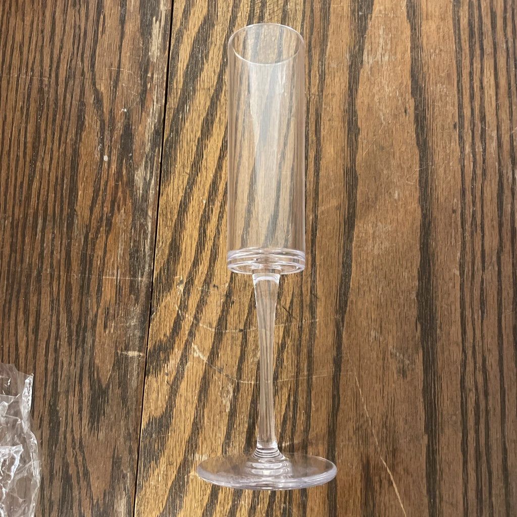 Unbreakable Champagne Glasses Flutes Set Of 4 6oz Stem Straight-side 9.5” Tall | eBay